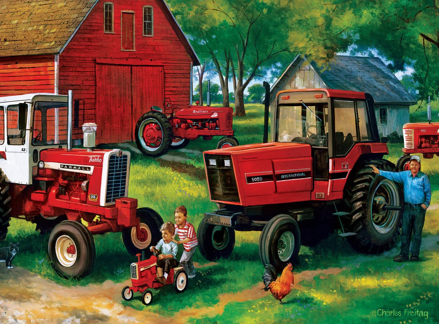 Foto 4 pulgar | Rompecabezas Masterpieces Farmall, Paquete De 4, 2000 Piezas - Venta Internacional.