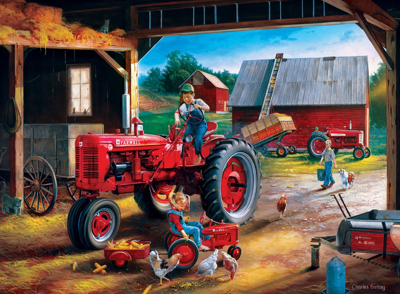 Foto 6 pulgar | Rompecabezas Masterpieces Farmall, Paquete De 4, 2000 Piezas - Venta Internacional.