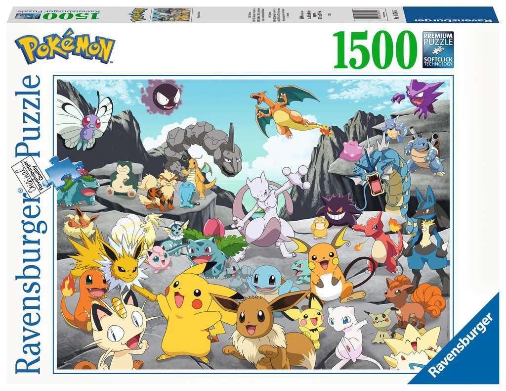 Rompecabezas Ravensburger Pokémon Classics 1500 Piezas - Venta Internacional.