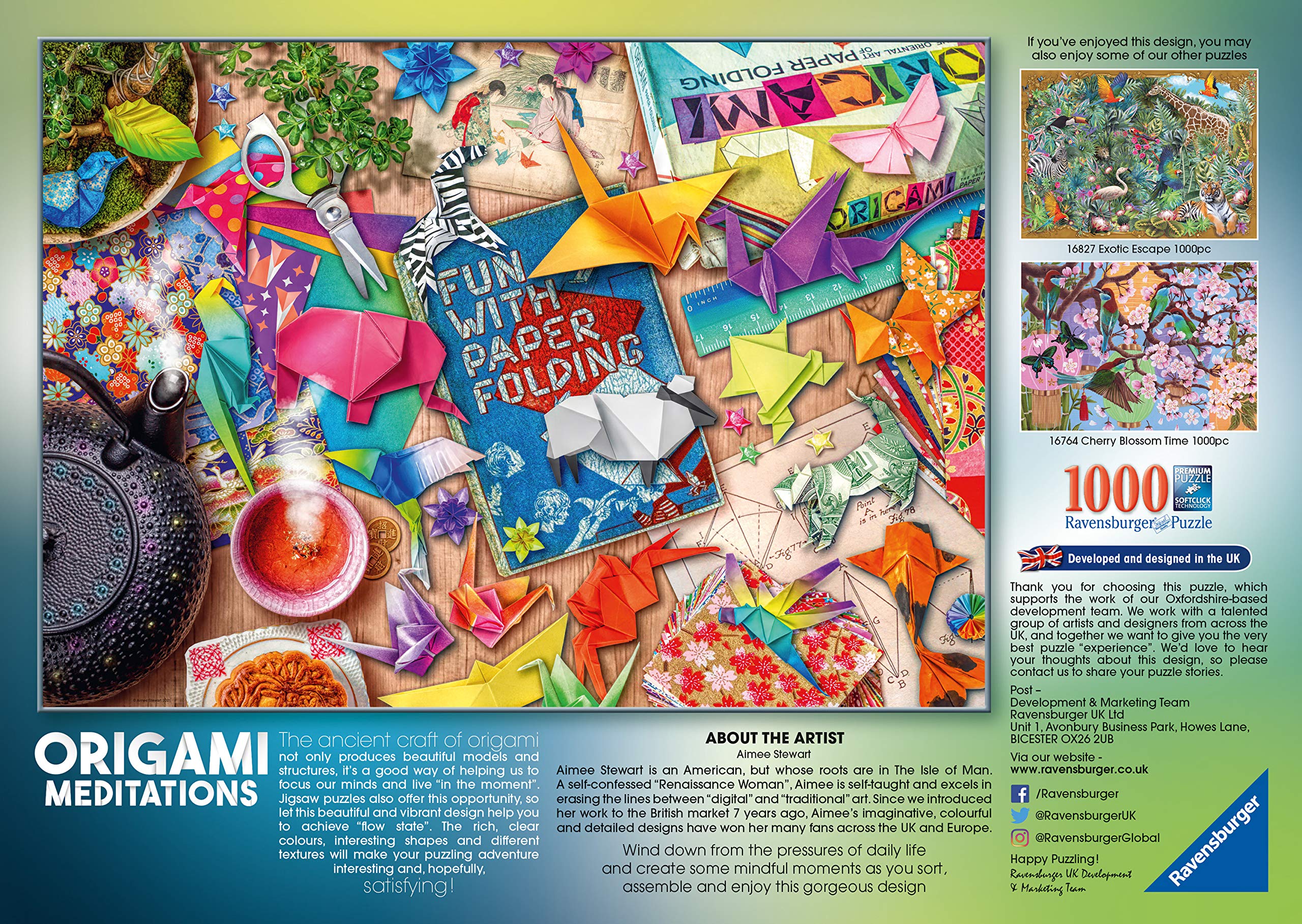 Foto 2 | Rompecabezas Ravensburger Aimee Stewart Origami Meditations - Venta Internacional.