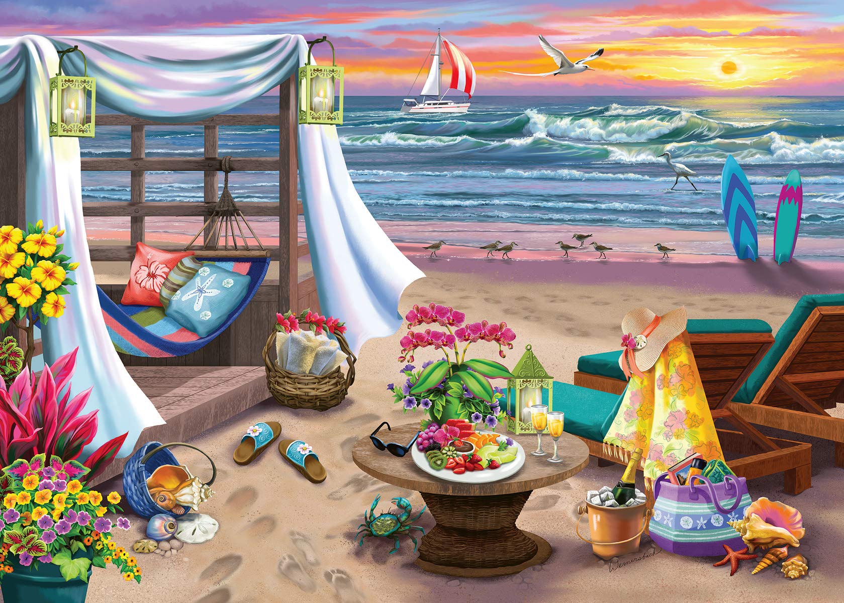 Foto 2 pulgar | Puzle Ravensburger Cabana Retreat De 500 Piezas Con Softclick - Venta Internacional.