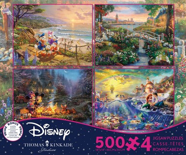 Foto 1 | Rompecabezas Ceaco 4 En 1 Thomas Kinkade Disney Dreams - Venta Internacional.