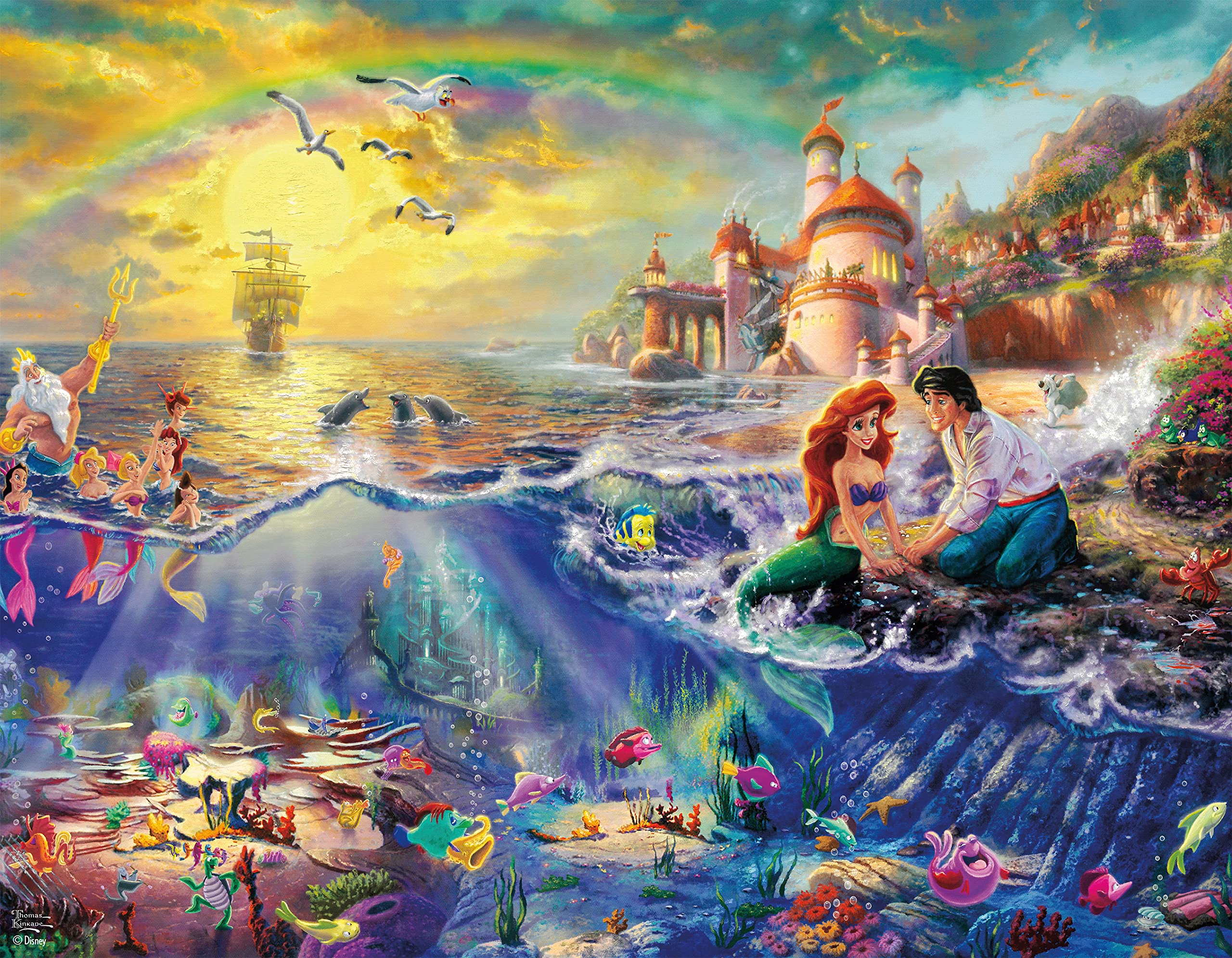 Foto 6 pulgar | Rompecabezas Ceaco 4 En 1 Thomas Kinkade Disney Dreams - Venta Internacional.