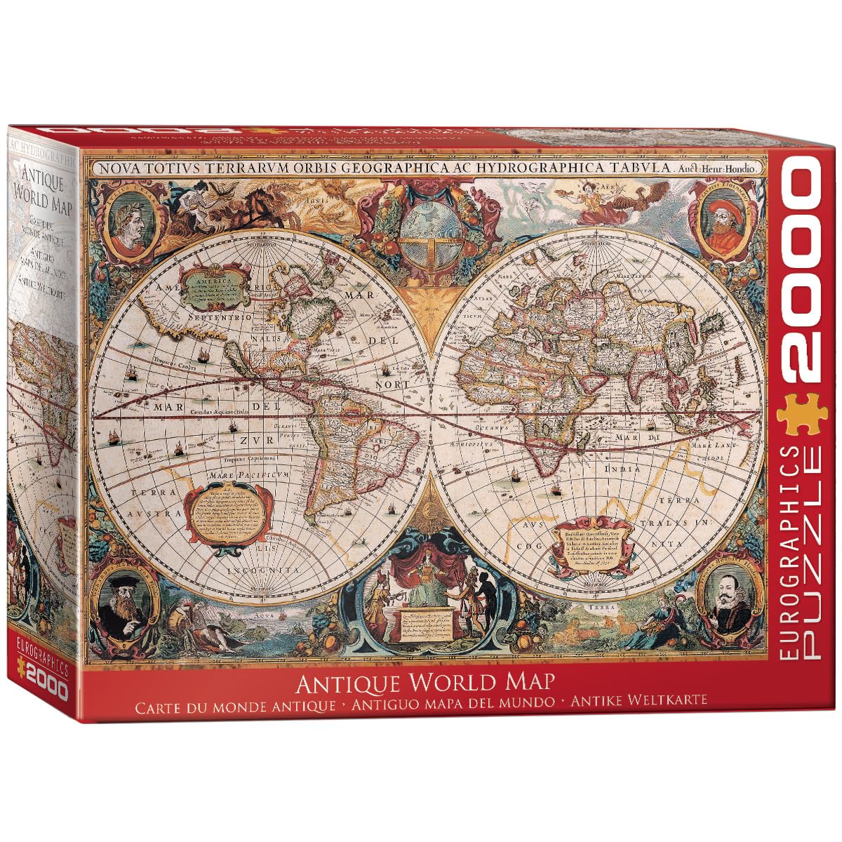 Foto 1 | Rompecabezas Eurographics Con El Mapa Antiguo Del Mundo, 2000 Piezas - Venta Internacional.