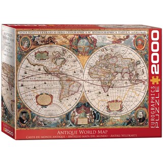 Foto 1 | Rompecabezas Eurographics Con El Mapa Antiguo Del Mundo, 2000 Piezas - Venta Internacional.