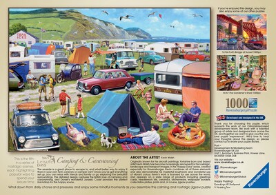 Foto 3 | Rompecabezas Ravensburger Leisure Days, Número 5, Para Acampar, 1000 Unidades - Venta Internacional.