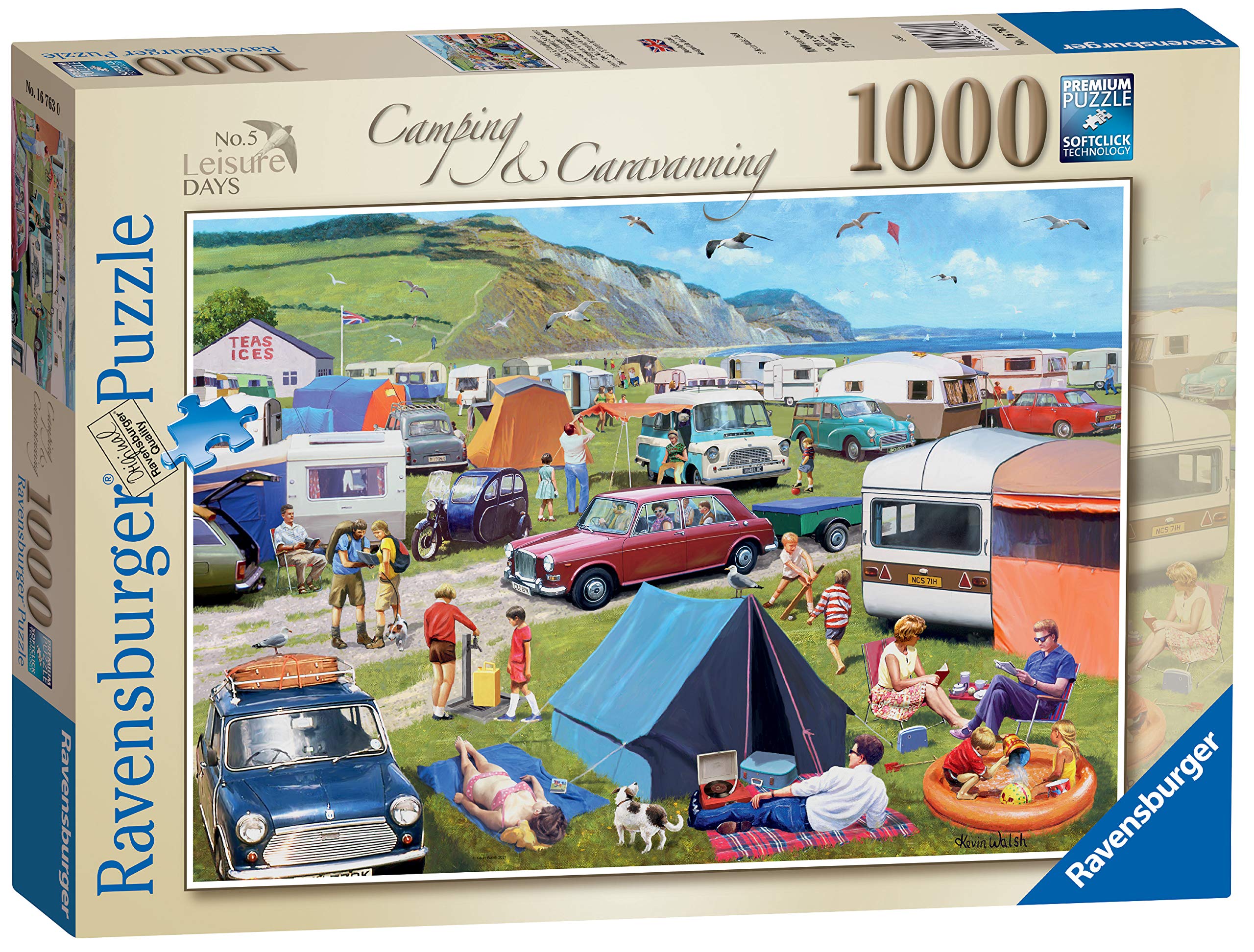 Foto 5 | Rompecabezas Ravensburger Leisure Days, Número 5, Para Acampar, 1000 Unidades - Venta Internacional.