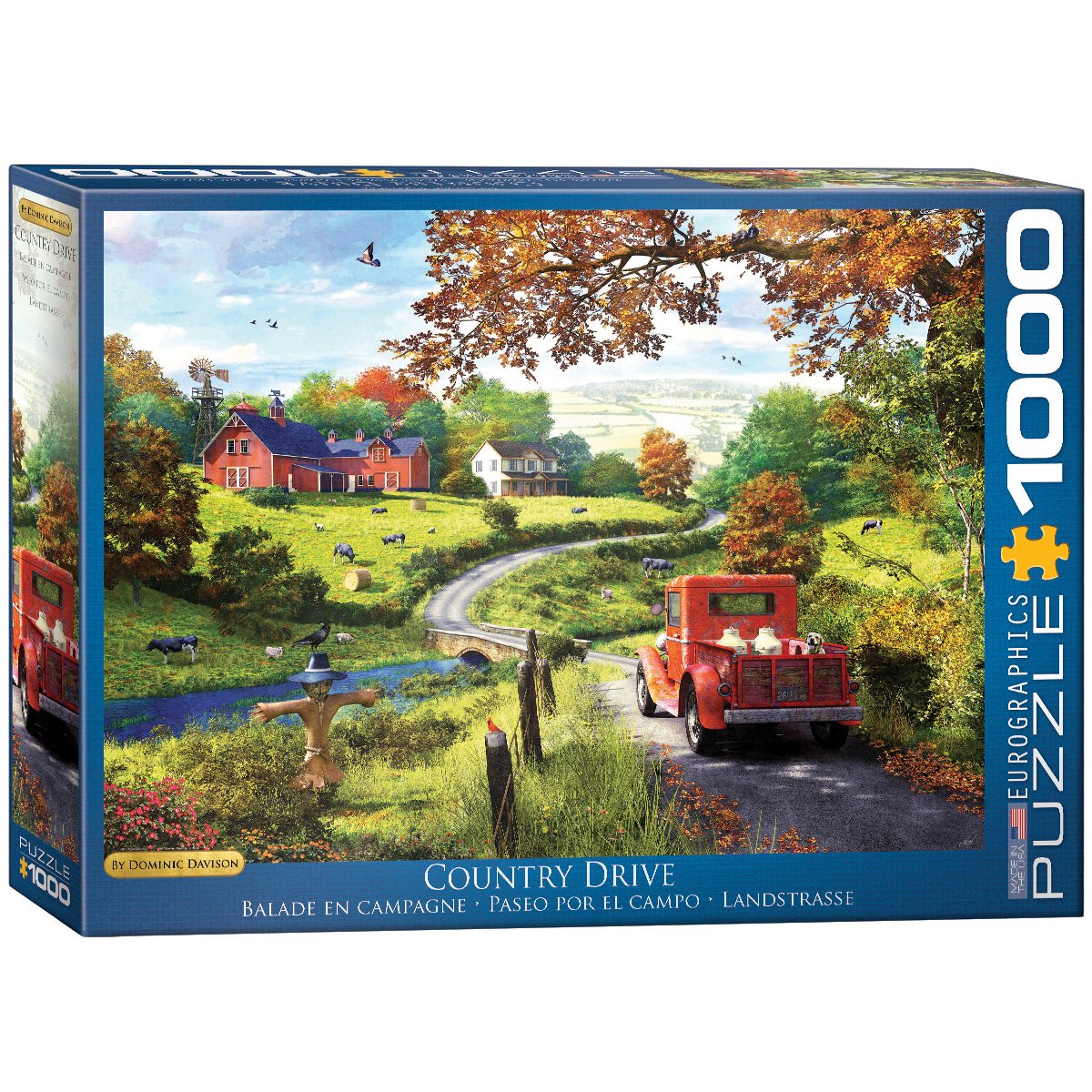 Puzzle Eurographics The Country Drive De Dominic Davison, 1000 Unidades - Venta Internacional.