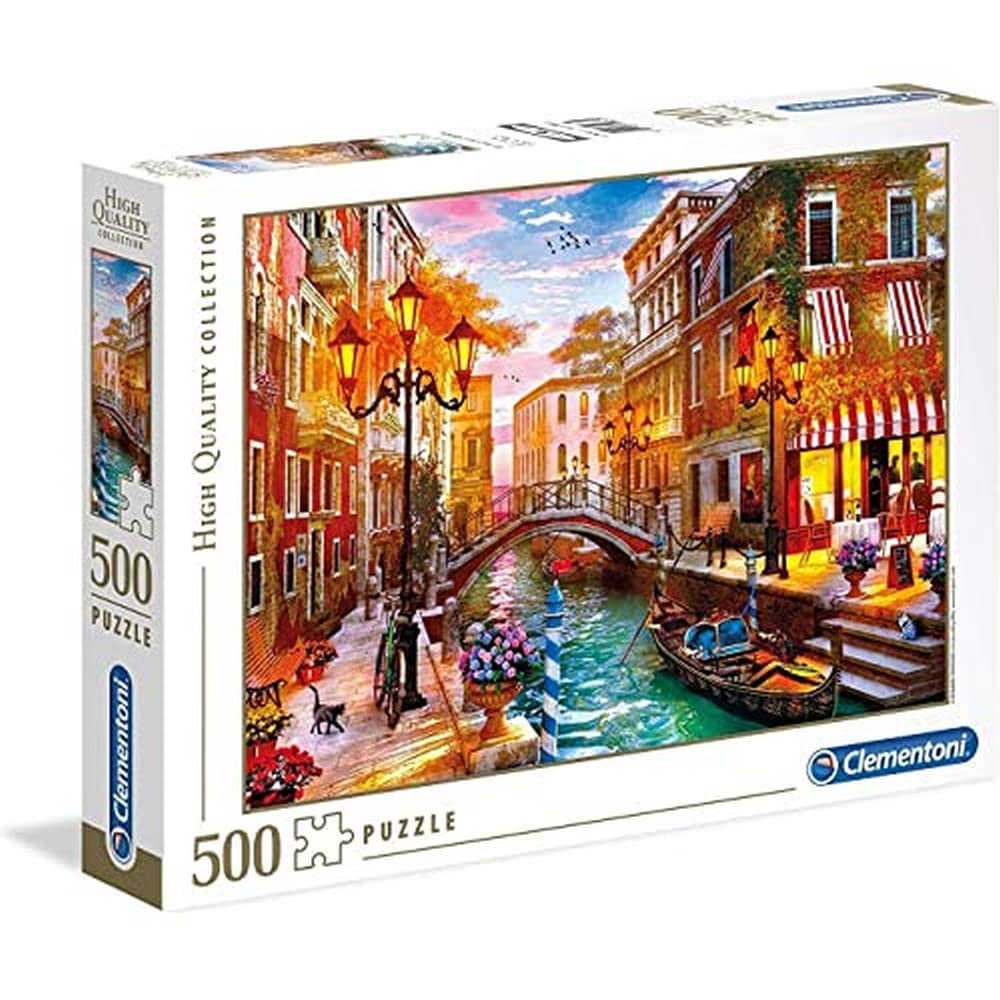 Foto 2 pulgar | Puzzle Colección Clementoni Puesta De Sol Sobre Venecia, 500 Piezas - Venta Internacional.