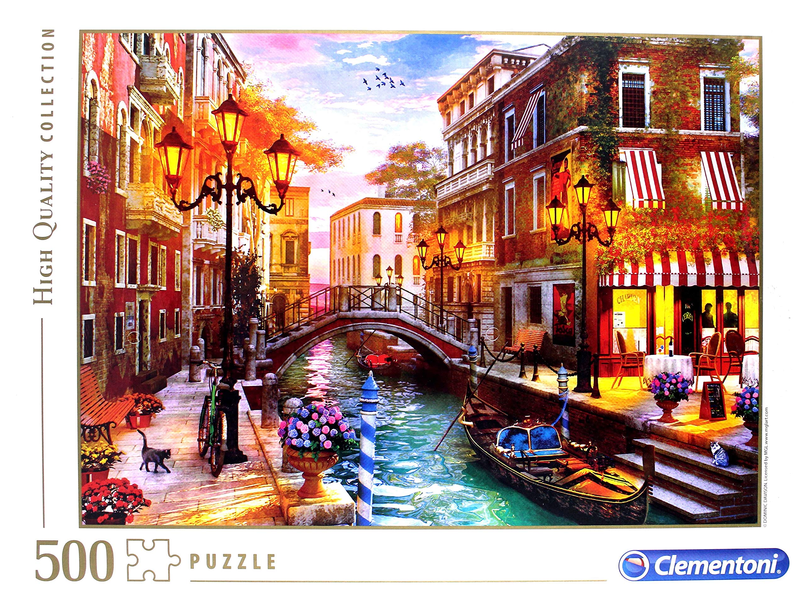 Foto 4 pulgar | Puzzle Colección Clementoni Puesta De Sol Sobre Venecia, 500 Piezas - Venta Internacional.