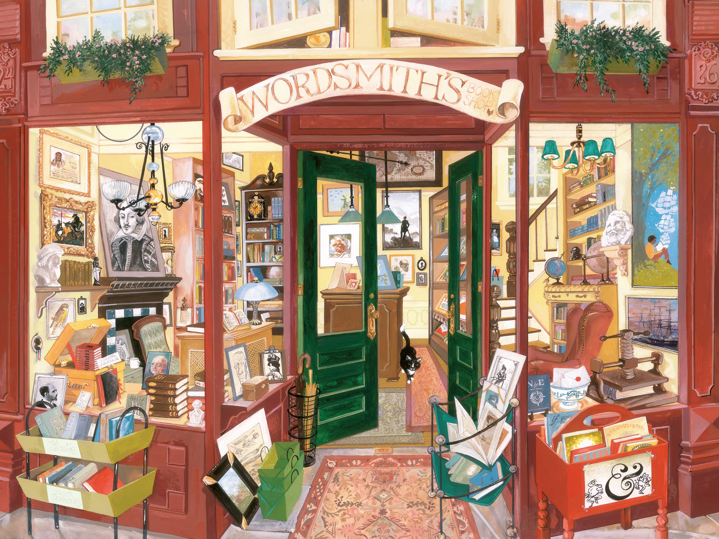 Foto 2 pulgar | Puzzle Ravensburger Wordsmith's Bookshop 1500 Piezas - Venta Internacional.