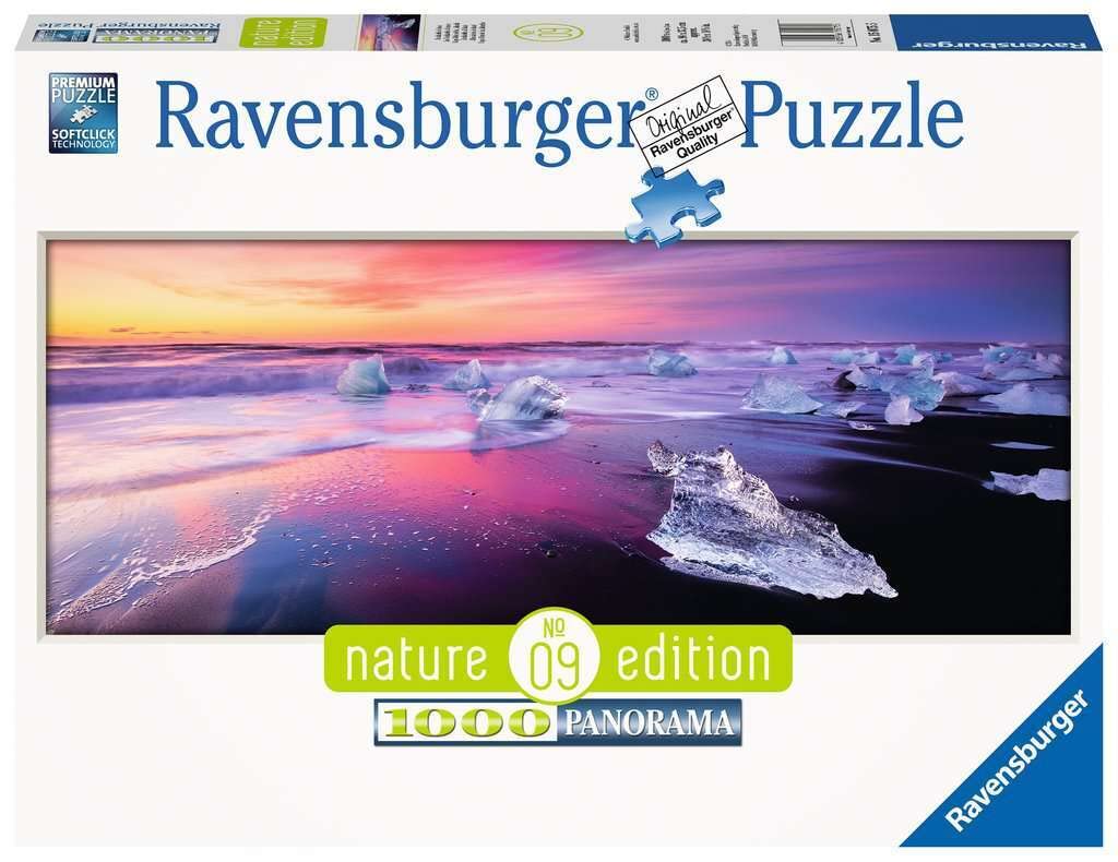 Rompecabezas Ravensburger Jökulsárlón, Islandia, 1000 Piezas - Venta Internacional.