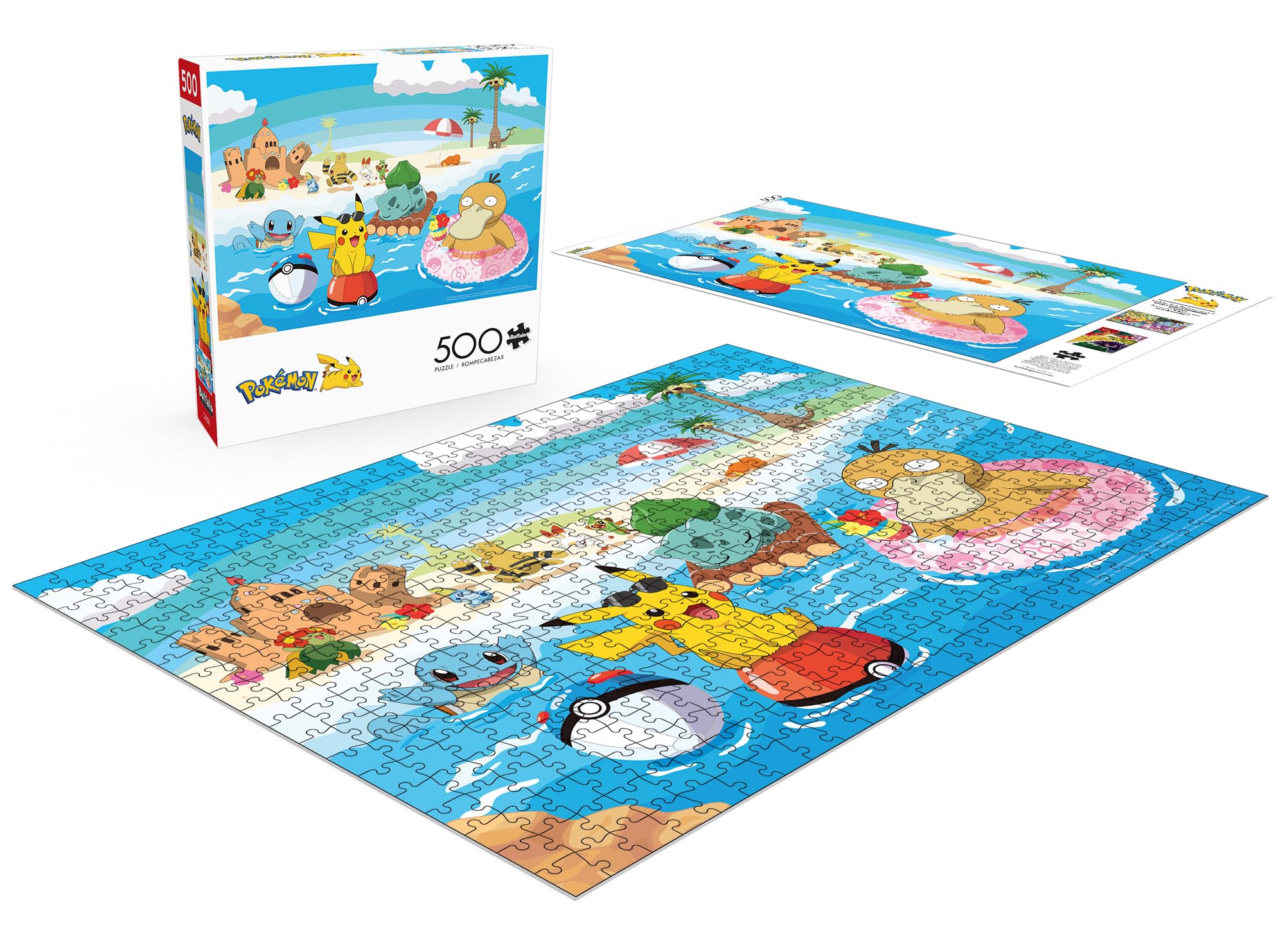 Foto 4 | Rompecabezas Buffalo Games Pokémon Island Time, 500 Unidades - Venta Internacional.