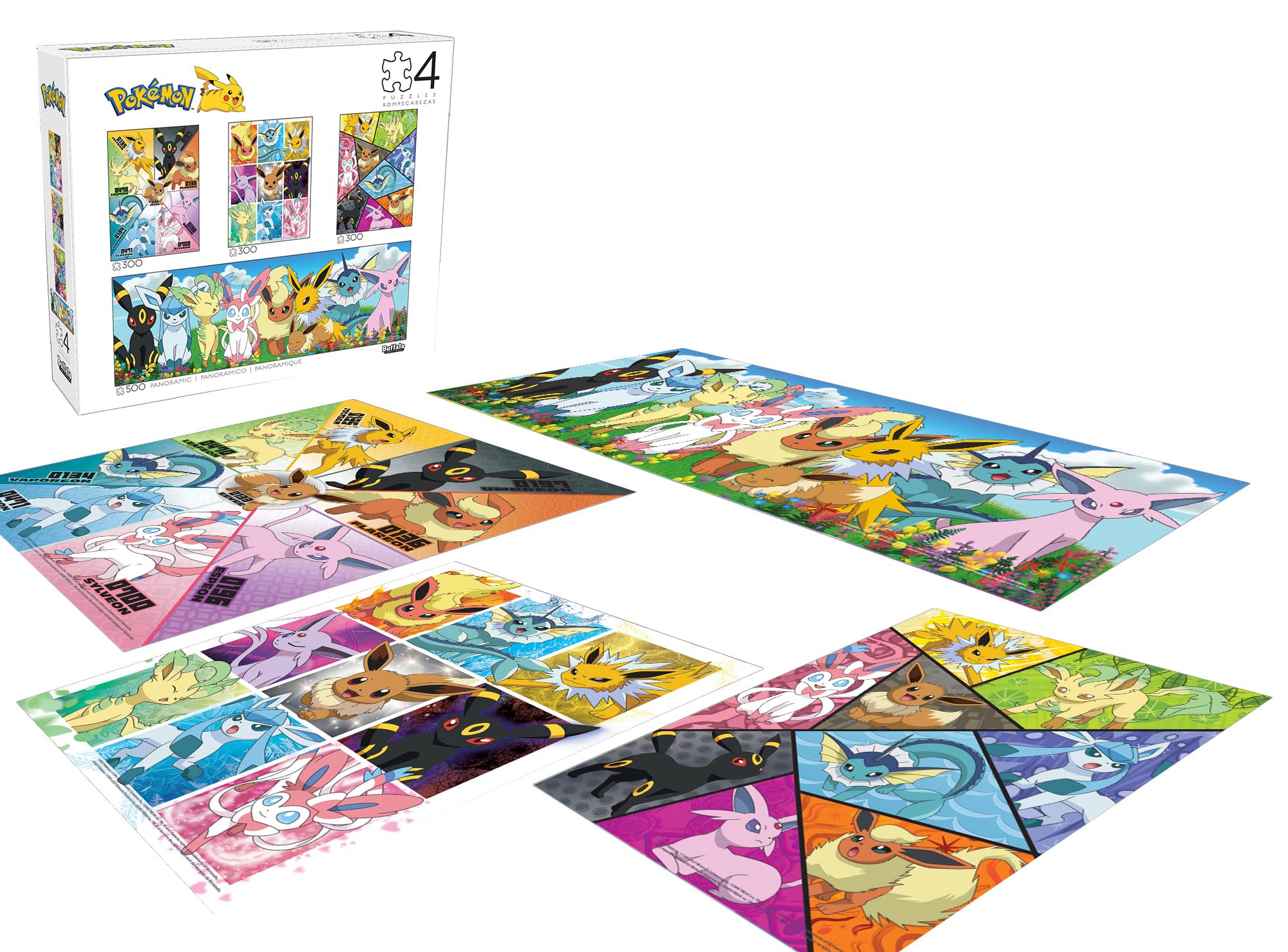 Foto 4 | Rompecabezas Buffalo Games Pokemon Eevee Montage 1000 Piezas - Venta Internacional.