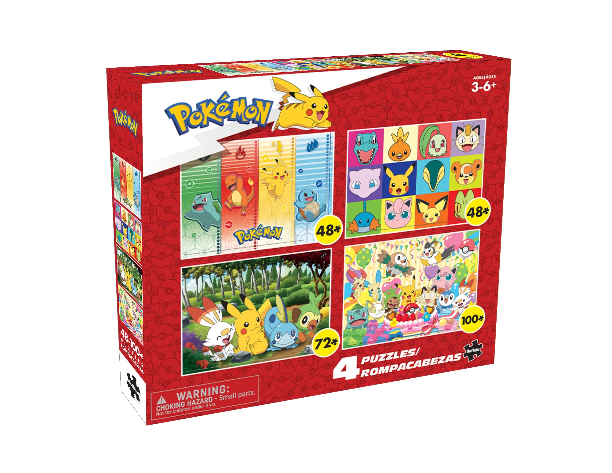 Paquete Múltiple De Rompecabezas Buffalo Games Pokémon Kids De 3 Años O Más - Venta Internacional.