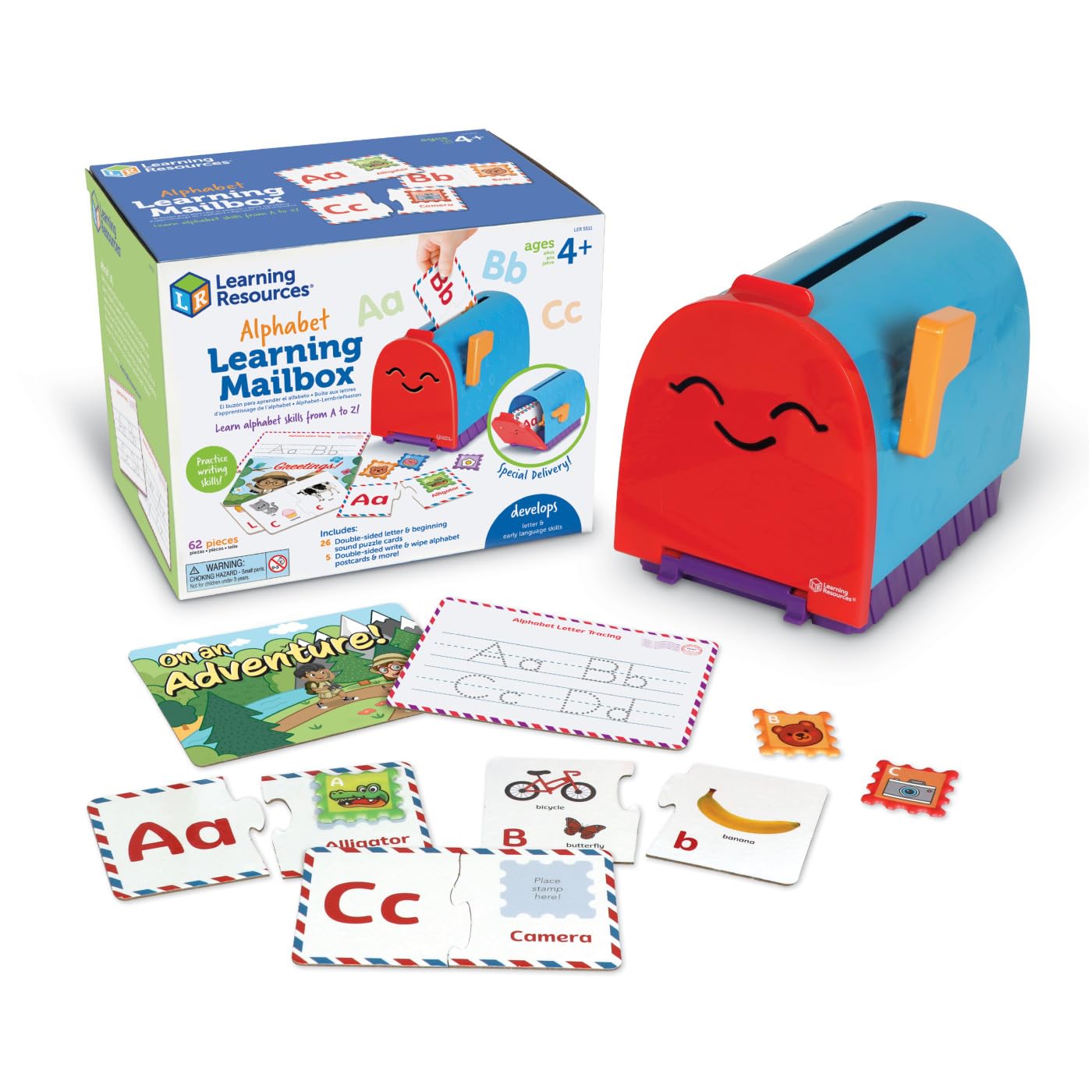 Learning Resources: Buzón De Aprendizaje Del Alfabeto Para Niños Mayores De 4 Años - Venta Internacional.