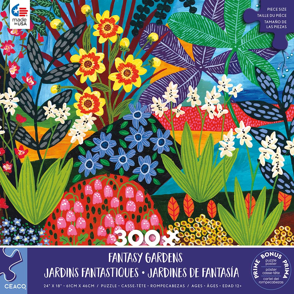 Foto 3 pulgar | Rompecabezas Ceaco Liselle Larsen Fantasy Gardens 300 Piezas - Venta Internacional.