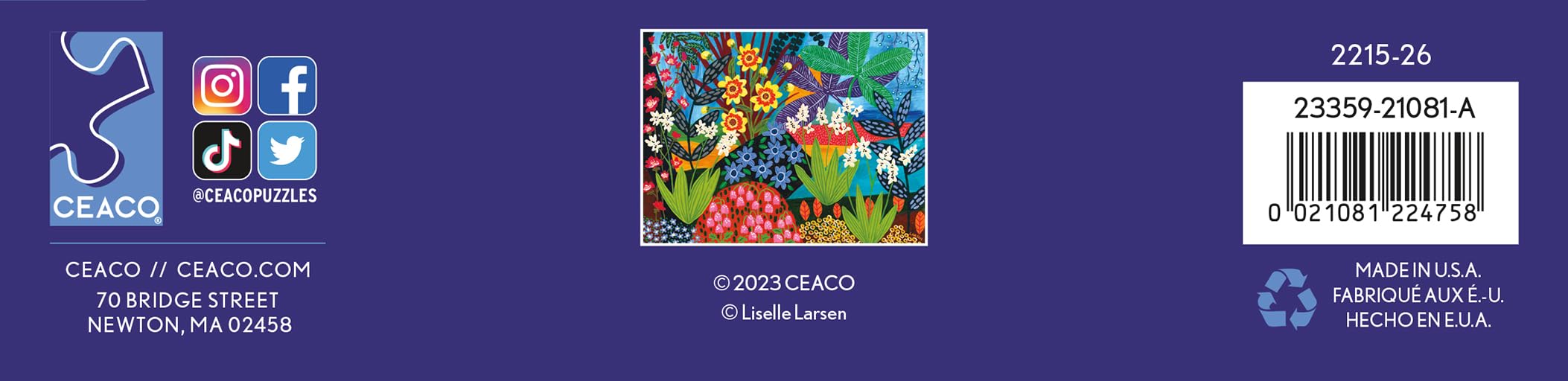 Foto 6 | Rompecabezas Ceaco Liselle Larsen Fantasy Gardens 300 Piezas - Venta Internacional.