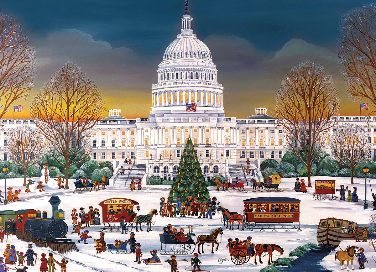 Foto 3 pulgar | Puzzle Eurographics Christmas At The Capitol De 300 Piezas - Venta Internacional.