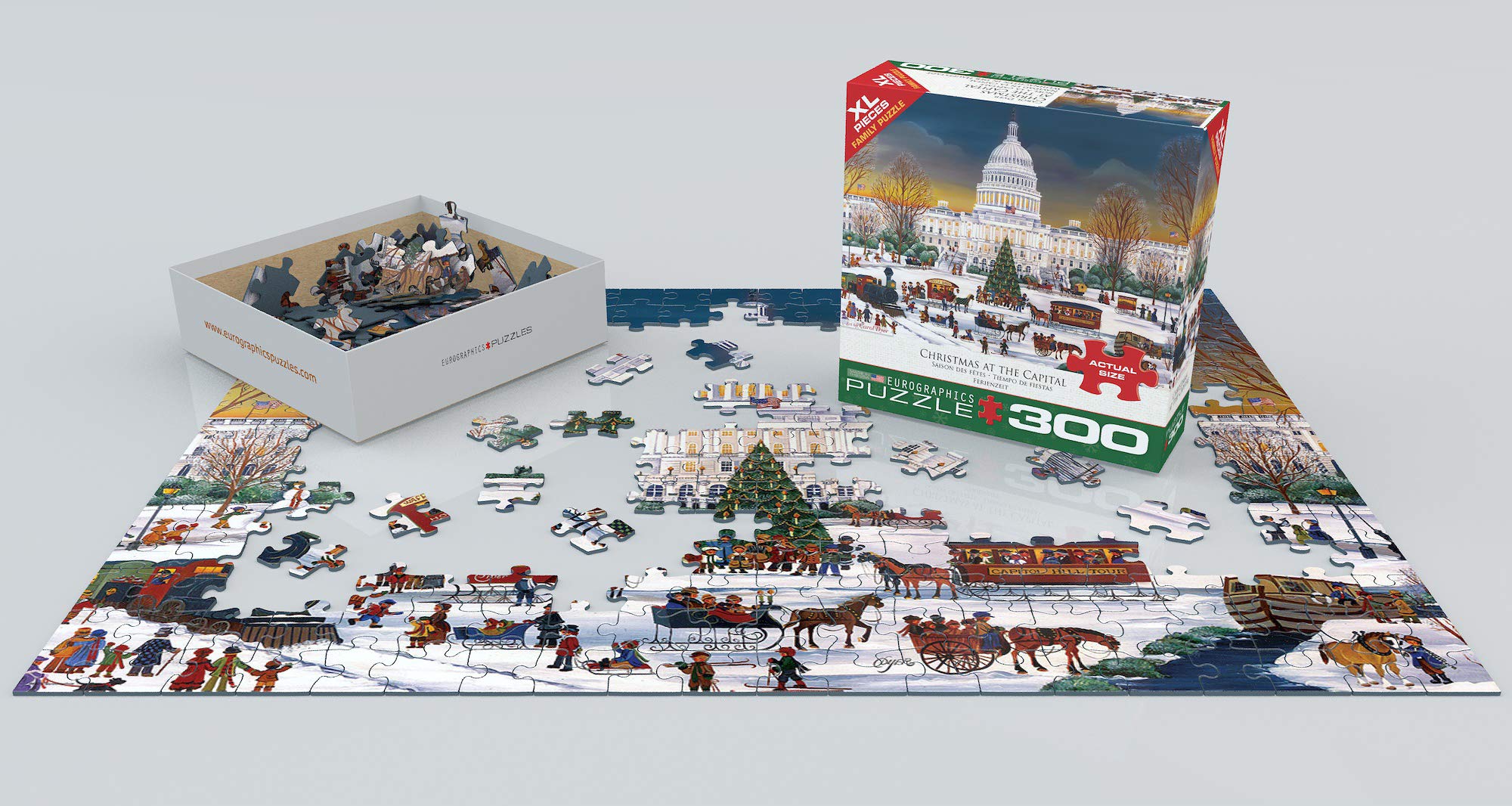 Foto 4 pulgar | Puzzle Eurographics Christmas At The Capitol De 300 Piezas - Venta Internacional.