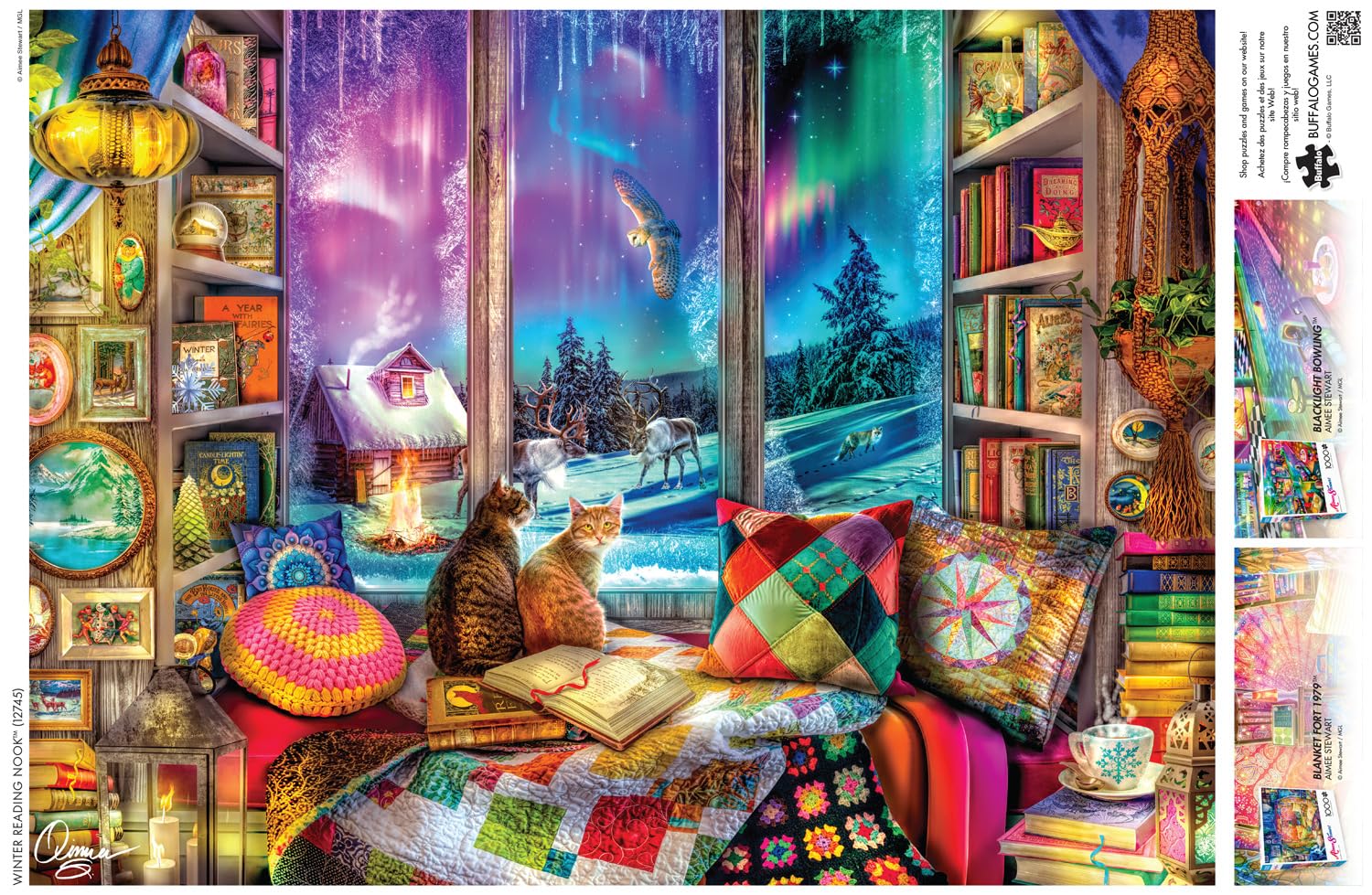 Foto 6 pulgar | Rompecabezas Buffalo Games Aimee Stewart Winter Reading Nook - Venta Internacional.