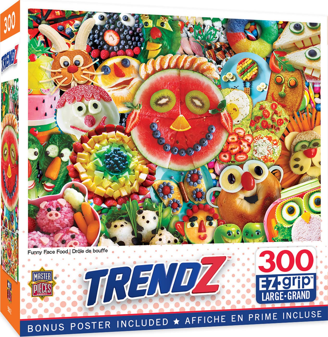 Foto 1 | Rompecabezas Masterpieces Funny Face Food, 300 Piezas - Venta Internacional.