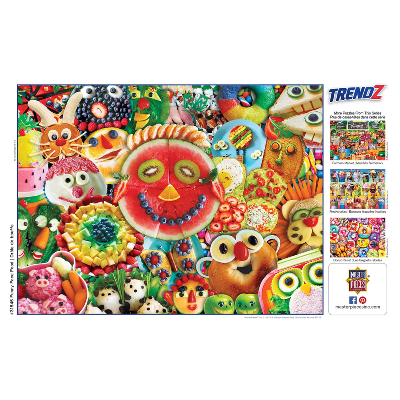 Foto 4 | Rompecabezas Masterpieces Funny Face Food, 300 Piezas - Venta Internacional.