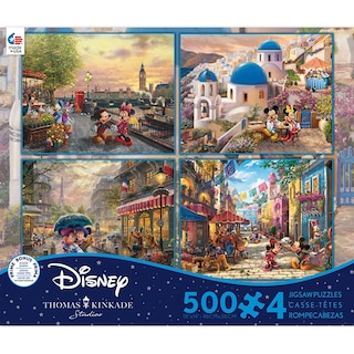 Foto 2 | Rompecabezas Ceaco 4 En 1 Thomas Kinkade Disney 500 Piezas - Venta Internacional.