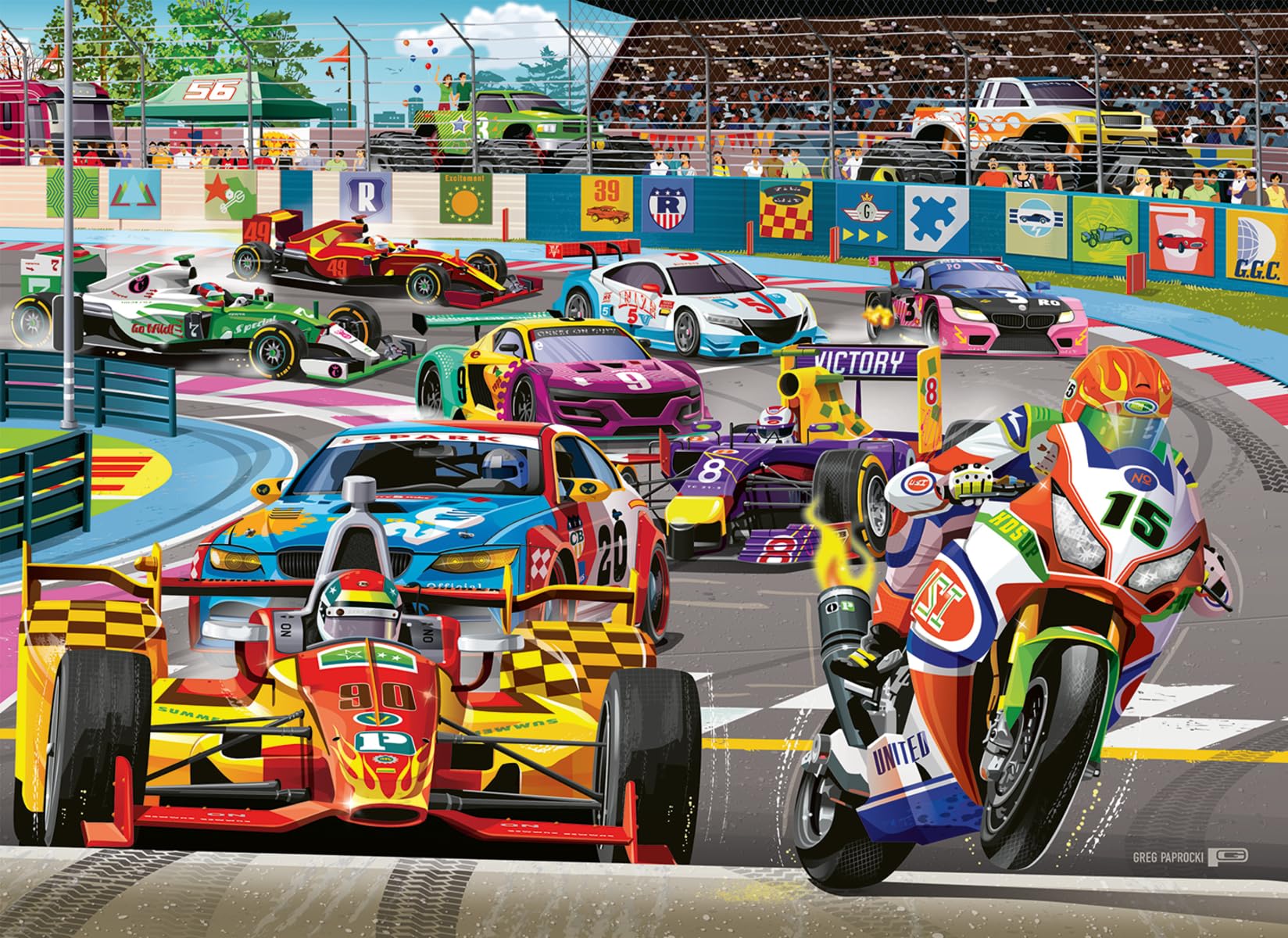 Rompecabezas Ravensburger Racetrack Rally De 60 Piezas Para Niños - Venta Internacional.