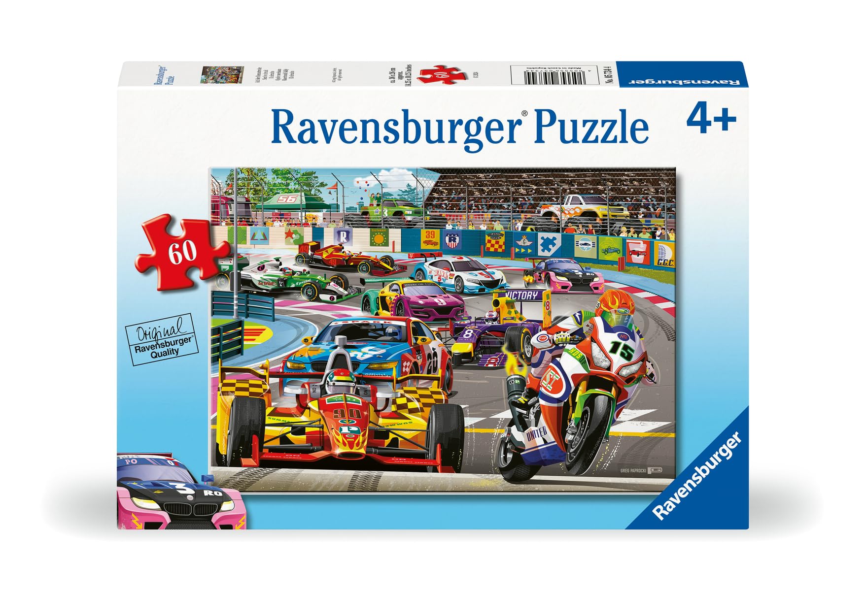 Foto 3 pulgar | Rompecabezas Ravensburger Racetrack Rally De 60 Piezas Para Niños - Venta Internacional.