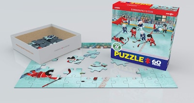 Foto 3 | Puzle Eurographics Hockey Junior League De 60 Piezas - Venta Internacional.