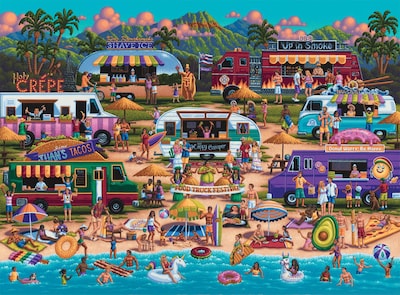 Foto 1 | Rompecabezas Buffalo Games Pun Fuzzles Hawaiian Food, 1000 Unidades - Venta Internacional.