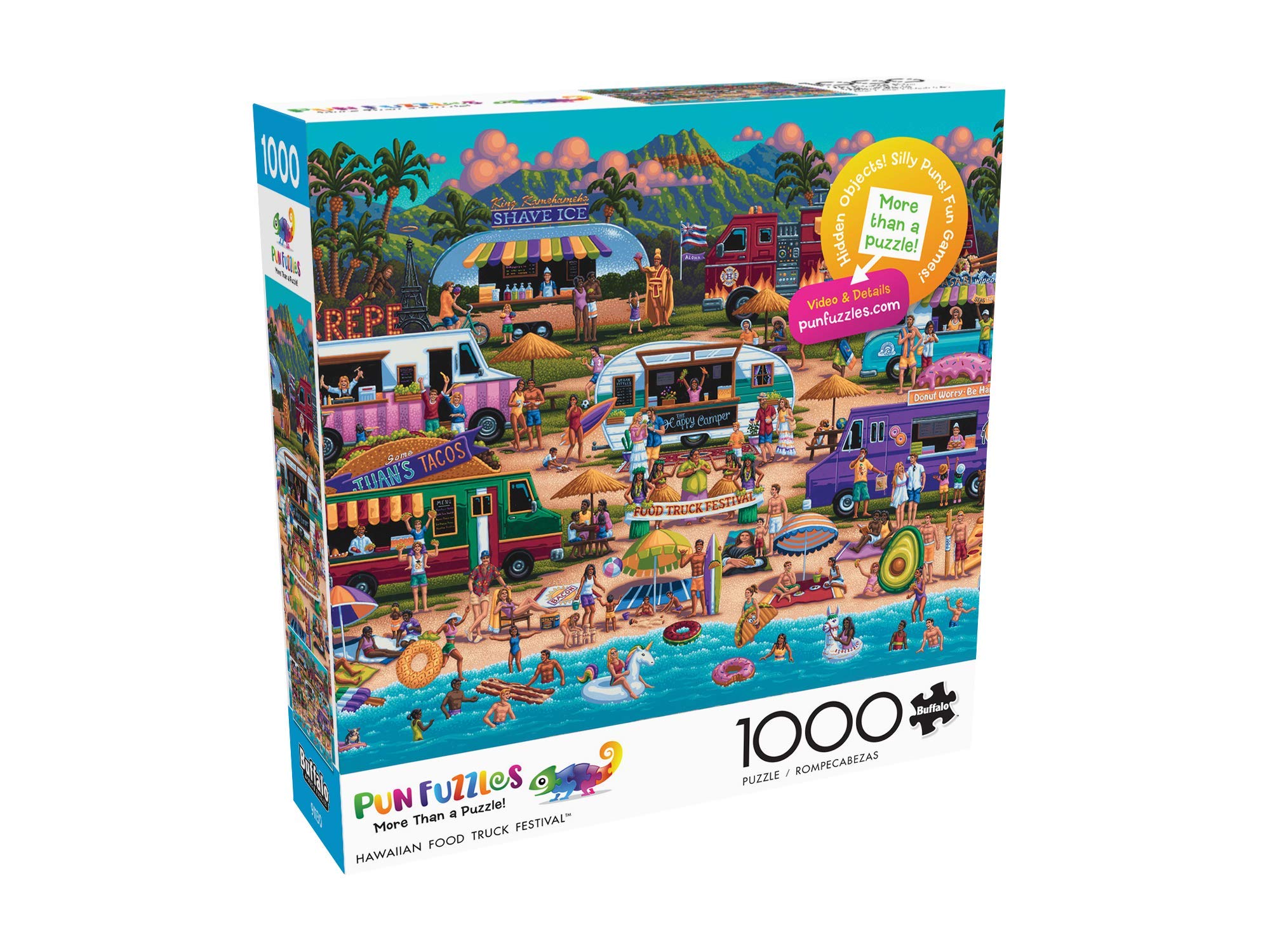 Foto 4 pulgar | Rompecabezas Buffalo Games Pun Fuzzles Hawaiian Food, 1000 Unidades - Venta Internacional.