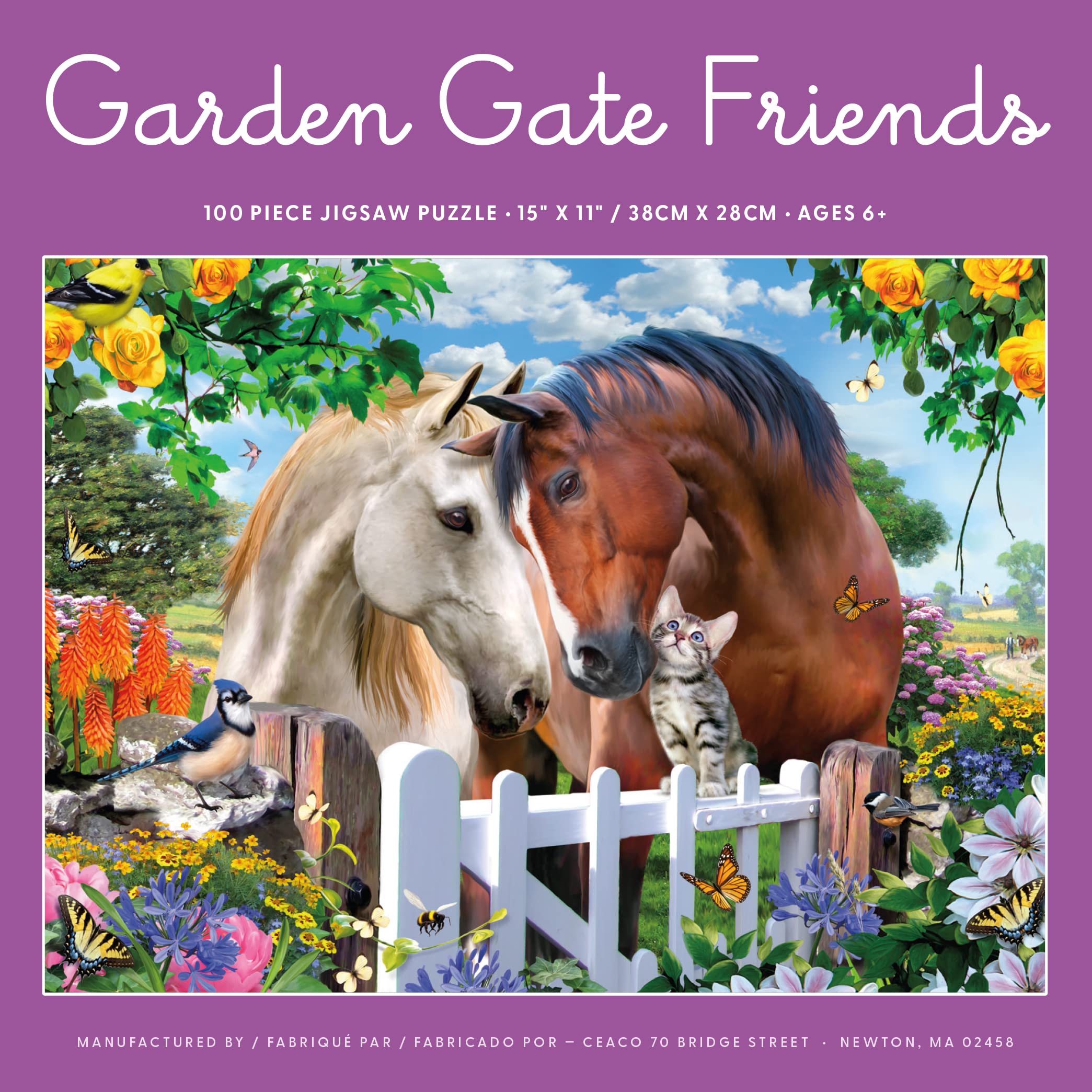 Foto 7 pulgar | Rompecabezas Ceaco Howard Robinson Garden Gate Friends, 100 Unidades - Venta Internacional.