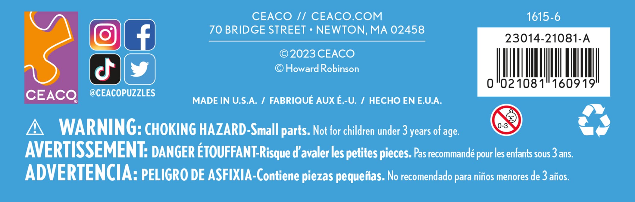 Foto 7 | Rompecabezas Ceaco Howard Robinson Garden Gate Friends, 100 Unidades - Venta Internacional.