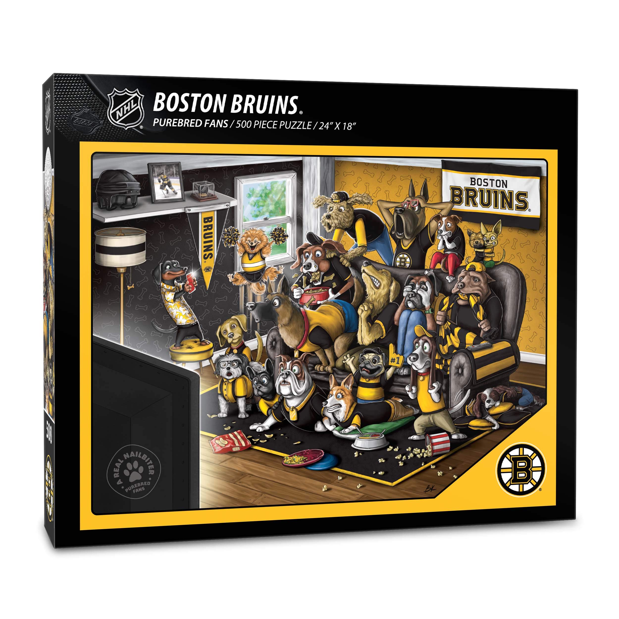 Foto 2 pulgar | Puzzle Youthefan Nhl Boston Bruins Purebred Fans, 500 Unidades - Venta Internacional.