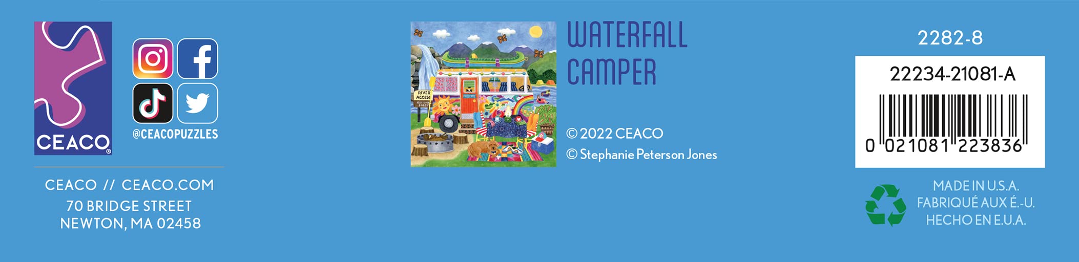 Foto 8 pulgar | Rompecabezas Ceaco Happy Camper Waterfall Camper 300 Piezas - Venta Internacional.