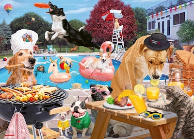 Foto 1 | Rompecabezas Ravensburger Dog Days Of Summer 1000 Piezas - Venta Internacional.