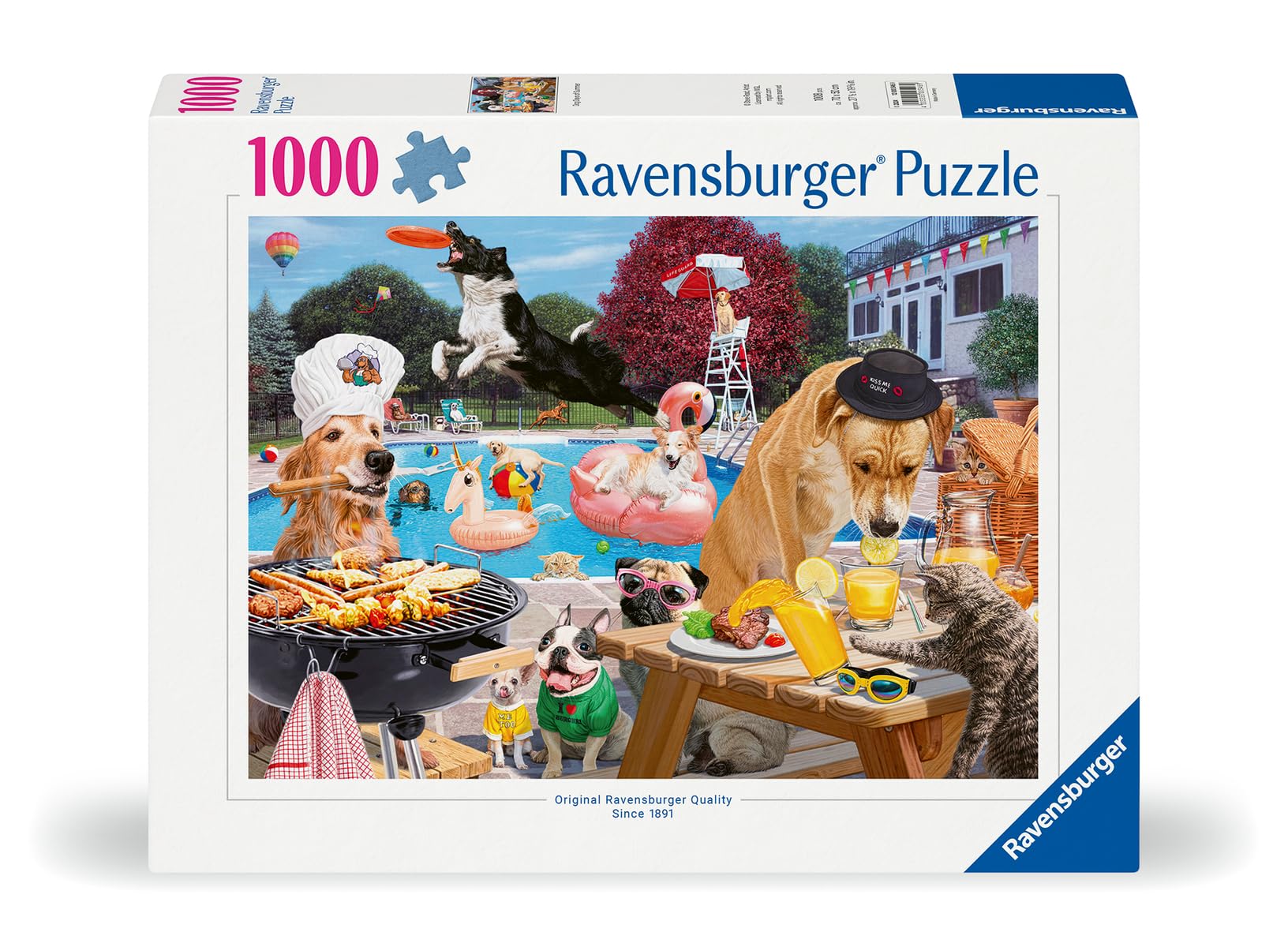 Foto 3 pulgar | Rompecabezas Ravensburger Dog Days Of Summer 1000 Piezas - Venta Internacional.