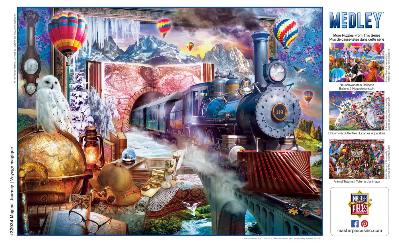 Foto 5 pulgar | Rompecabezas Masterpieces Magical Journey 300 Piezas - Venta Internacional.