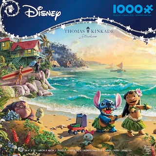 Foto 2 | Rompecabezas Ceaco Thomas Kinkade Disney Lilo And Stitch 1000 Unidades - Venta Internacional.