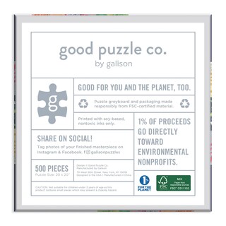 Foto 3 | Puzzle Good Puzzle Co. Gatos Y Flores, 500 Piezas - Venta Internacional.