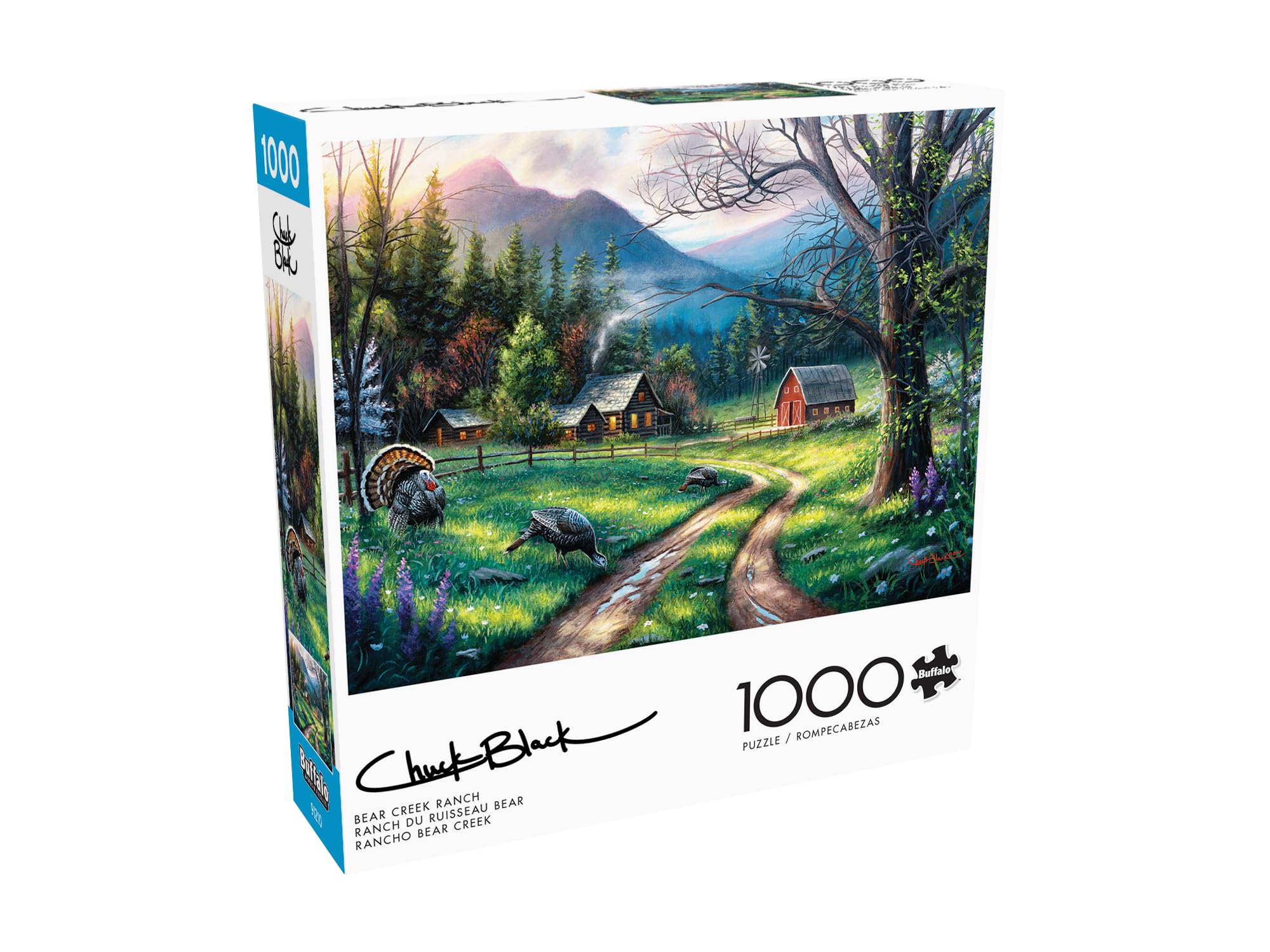 Foto 4 pulgar | Rompecabezas Buffalo Games Charles Black Bear Creek Ranch 1000 Piezas - Venta Internacional.