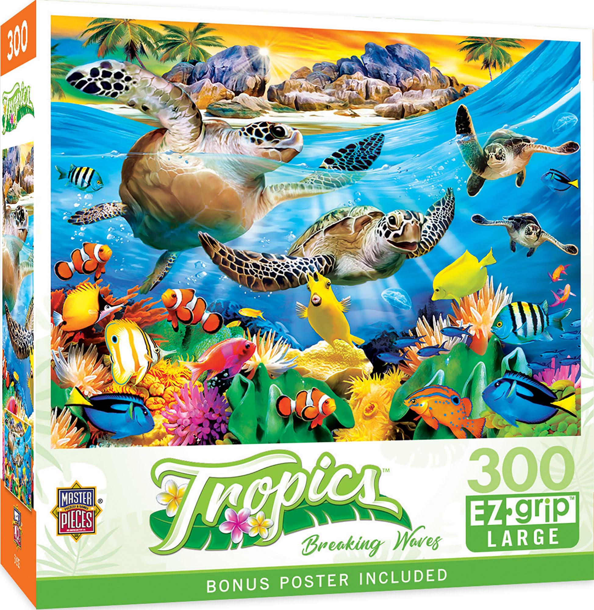 Foto 1 | Rompecabezas Masterpieces Breaking Waves 300 Piezas - Venta Internacional.