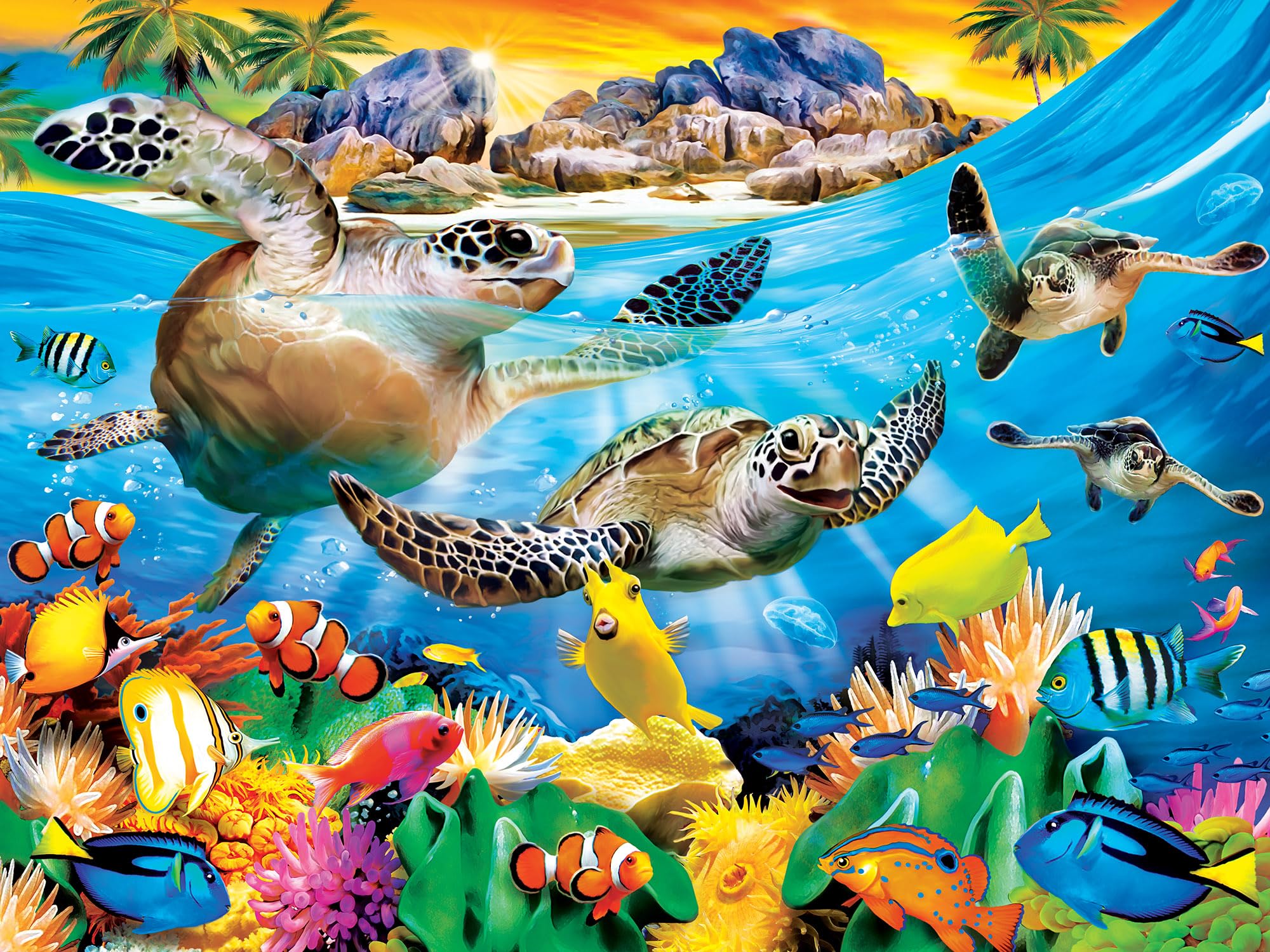 Foto 2 | Rompecabezas Masterpieces Breaking Waves 300 Piezas - Venta Internacional.