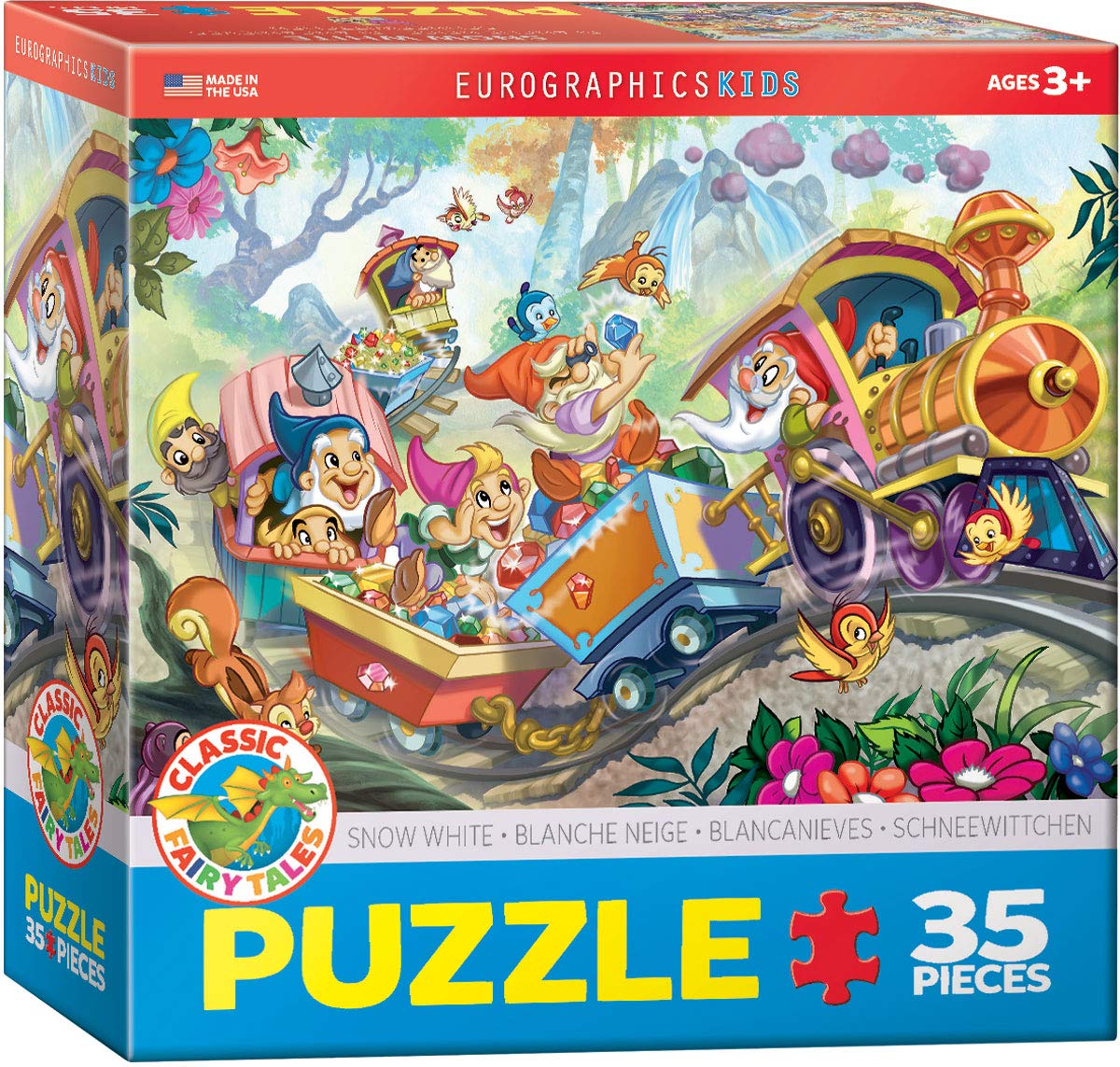 Puzzle Eurographics Classic Fairy Tales Blancanieves De 35 Piezas - Venta Internacional.