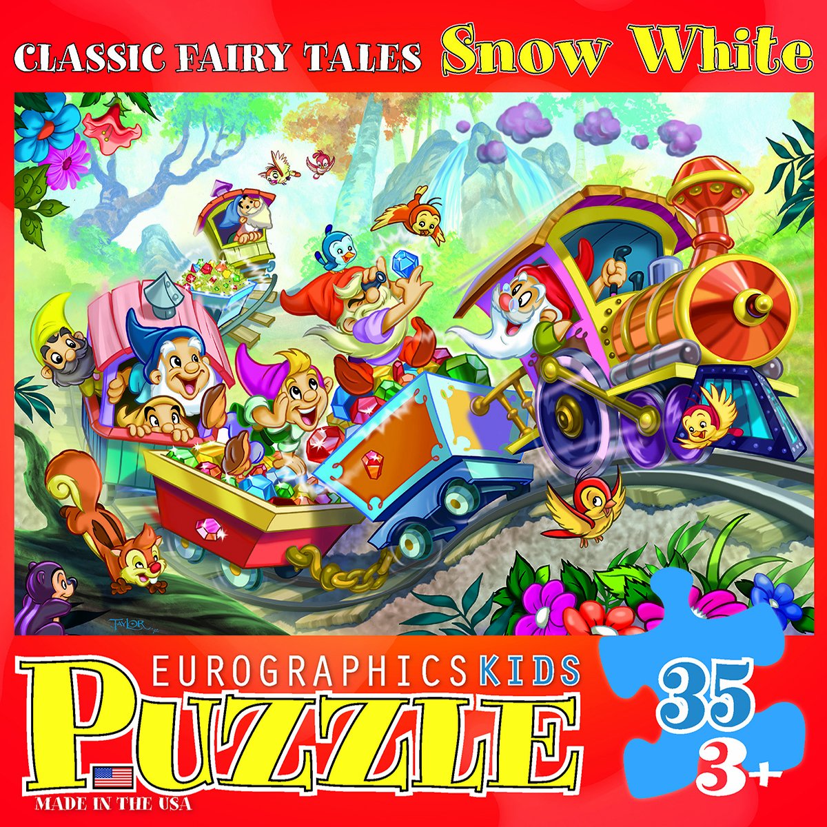Foto 4 pulgar | Puzzle Eurographics Classic Fairy Tales Blancanieves De 35 Piezas - Venta Internacional.