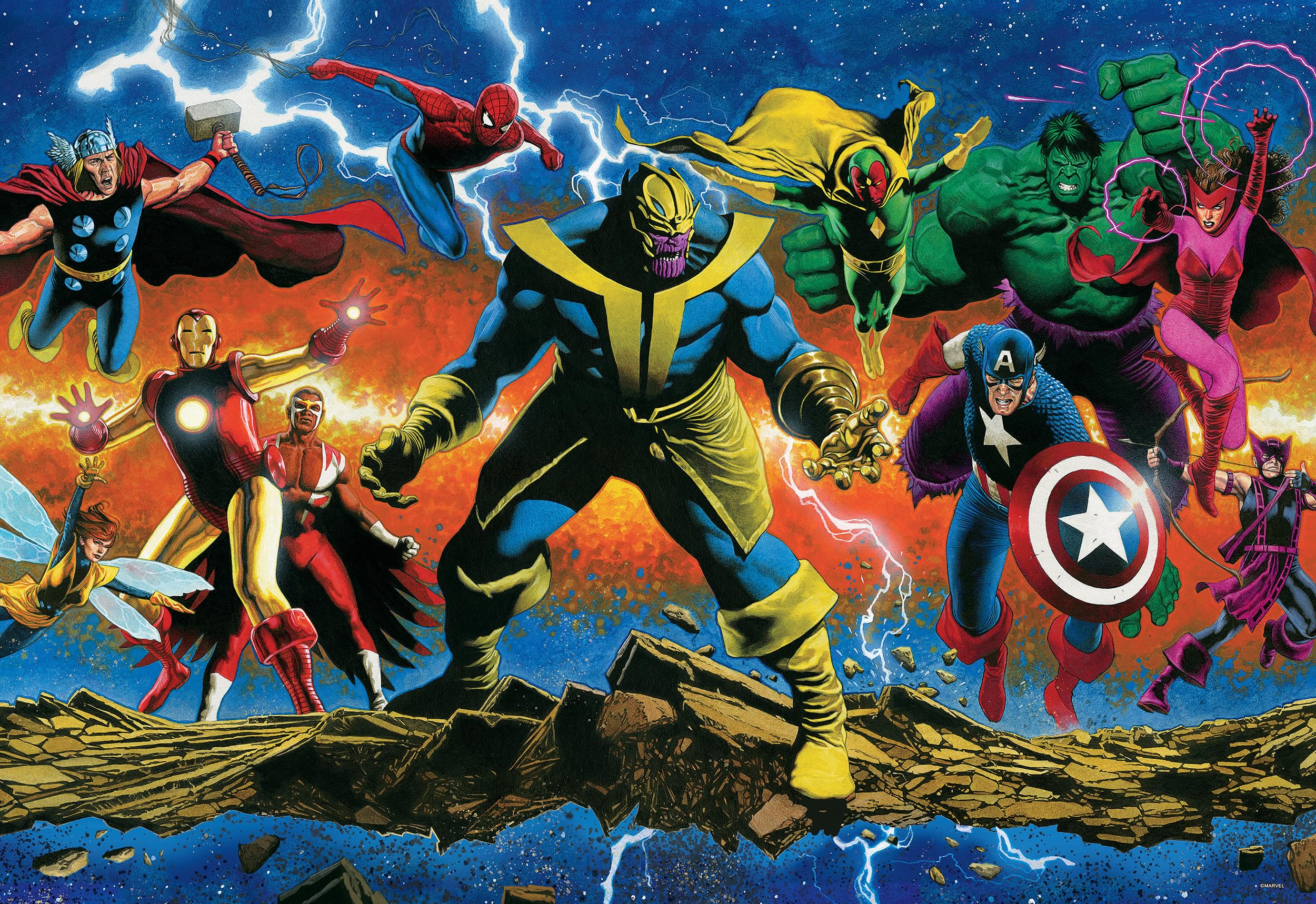 Foto 1 | Rompecabezas Buffalo Games Marvel Thanos Legacy 2000 Piezas - Venta Internacional.