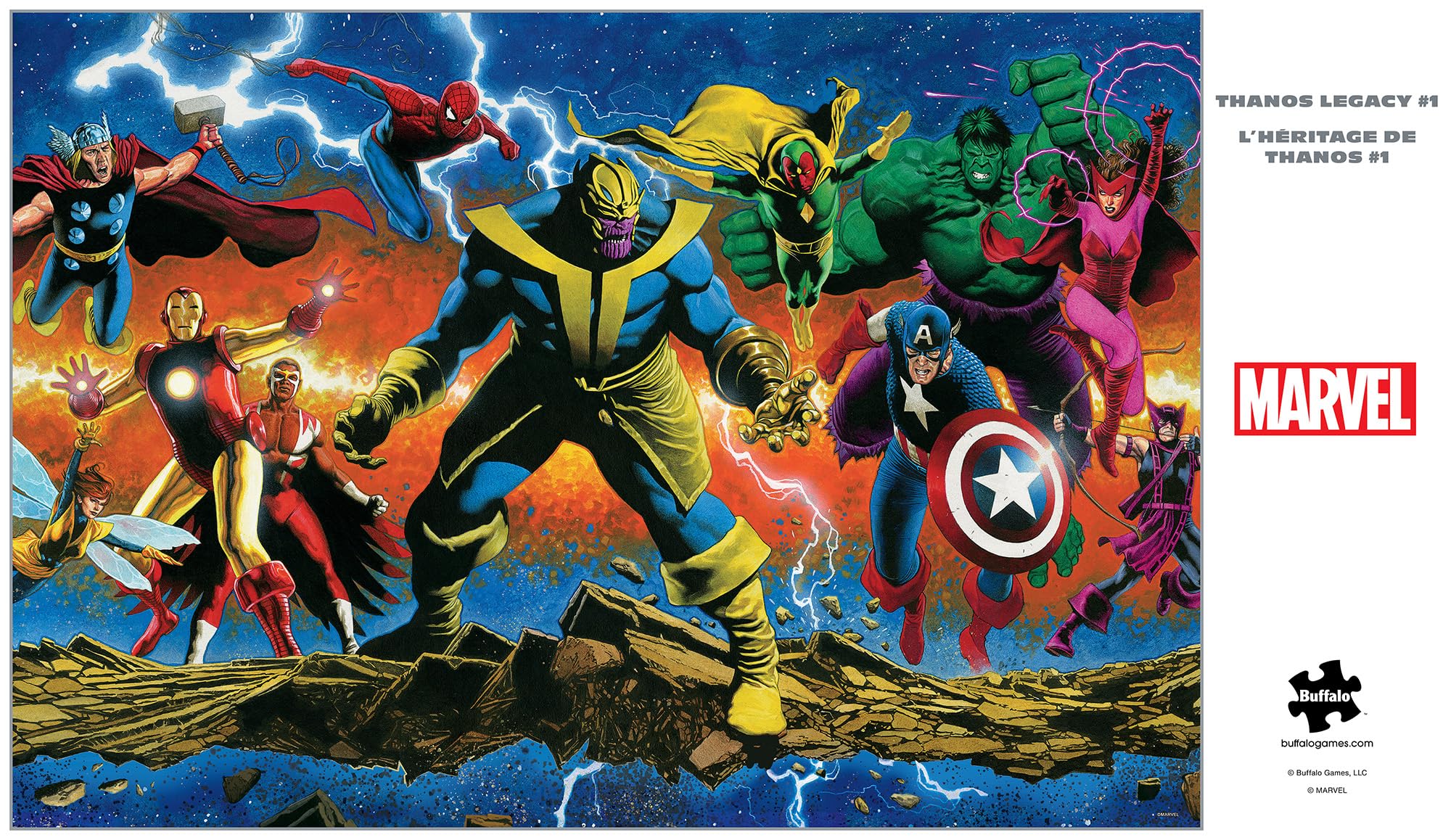 Foto 5 | Rompecabezas Buffalo Games Marvel Thanos Legacy 2000 Piezas - Venta Internacional.