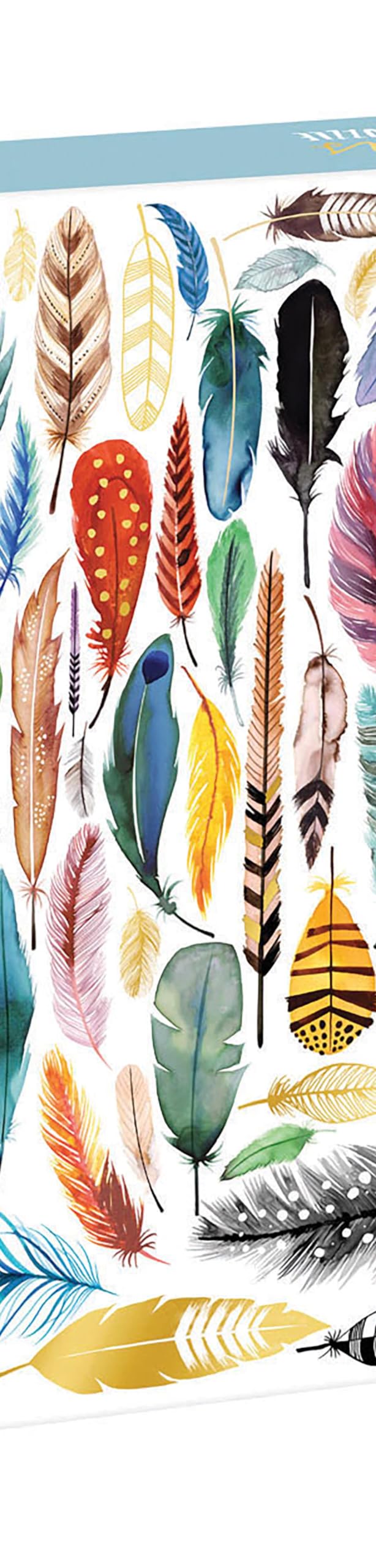 Foto 2 | Rompecabezas Galison Feathers, 500 Piezas, Con Plumas De Pájaro - Venta Internacional.